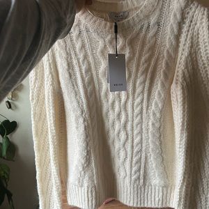 Reiss Amelie cream sweater XS nwt